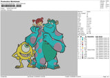 Monsters Embroidery File 4 size