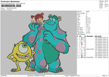 Monsters Embroidery File 4 size