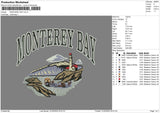 Monterey Bay Embroidery File 4 size