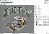 Monterey Bay Embroidery File 4 size