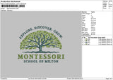 Montessoritext Embroidery File 6 sizes