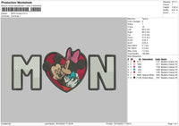 Mon Mickey Embroidery File 6 sizes