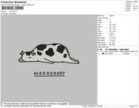 Moody Embroidery File 4 size