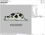 Moody Embroidery File 4 size