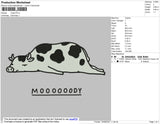 Moody Embroidery File 4 size