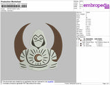 Moon Knight Embroidery File 4 size