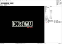 Moosewala Embroidery File 4 size