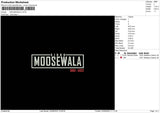 Moosewala Embroidery File 4 size