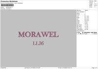 Morawel Embroidery File 6 sizes
