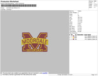 Moordale Less Stitches Embroidery File 4 size