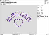 Mothertext Applique Embroidery Machine Design 6 sizes