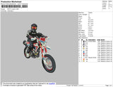 Moto Croser Embroidery File 4 size