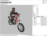 Moto Croser Embroidery File 4 size