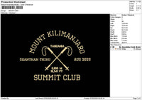 Mounttext Embroidery File 6 sizes