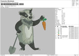 Mouse And Carrot Embroidery File 4 size