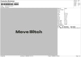 Move Bich Embroidery File 6 sizes