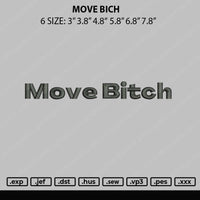 Move Bich Embroidery File 6 sizes