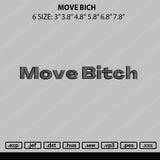Move Bich Embroidery File 6 sizes