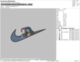 Marceline & Bubblegum Swoosh Embroidery File 4 size
