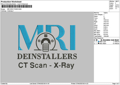 Mritext embroidery File 6 sizes