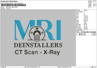 Mritext embroidery File 6 sizes