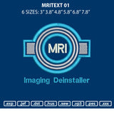 Mritext 01 Embroidery File 6 sizes