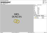 Duncantext Embroidery File 6 sizes