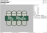 MS Mata Embroidery File 4 size