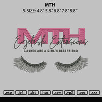 MTH Embroidery File 6 sizes