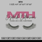 MTH Embroidery File 6 sizes