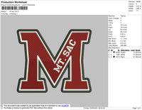 MT SAC Embroidery File 4 size