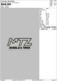 Mtztext Embroidery File 6 sizes