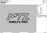 Mtztext Embroidery File 6 sizes