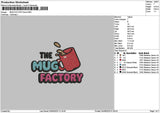 Mugtext Embroidery File 6 sizes