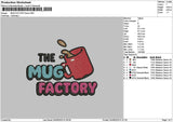 Mugtext Embroidery File 6 sizes