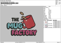 Mugtext Embroidery File 6 sizes