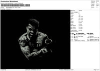 Muhammad Ali Text Embroidery File 4 sizes