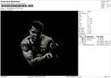 Muhammad Ali Text Embroidery File 4 sizes