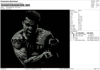 Muhammad Ali Text Embroidery File 4 sizes