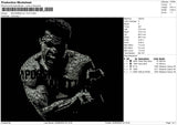 Muhammad Ali Text Embroidery File 4 sizes