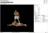 Muhammad Ali V1 Embroidery File 4 size