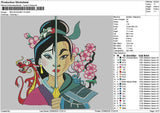 Mulan2106 Embroidery File 6 sizes