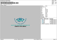 Multigentext Embroidery File 6 sizes