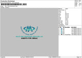Multigentext Embroidery File 6 sizes