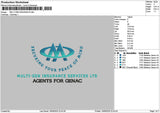 Multigentext Embroidery File 6 sizes