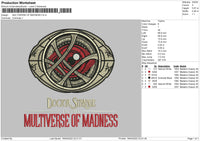 Multiverse Of Madness Embroidery File 4 size