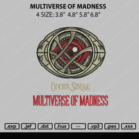 Multiverse Of Madness Embroidery File 4 size