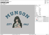 Munson Embroidery File 4 sizes