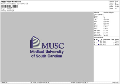 Musc Text Embroidery 2 Files