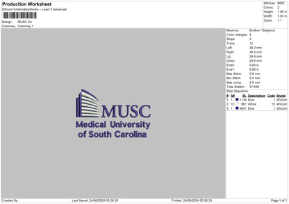Musc Text Embroidery 2 Files